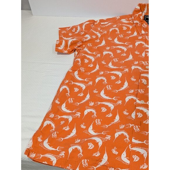 Vintage Y2K Polo Ralph Lauren Sportsman AOP Short Sleeve Shirt - Mens Size Large - Picture 3 of 7